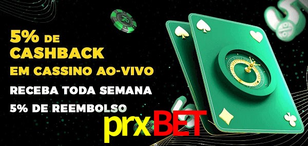 Promoções do cassino ao Vivo prxbet